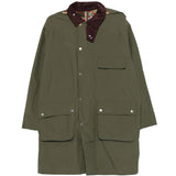 Cappotto con tasche in verde Barbour x paul smith - uomo 