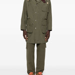 Cappotto con tasche in verde Barbour x paul smith - uomo 
