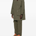 Cappotto con tasche in verde Barbour x paul smith - uomo 