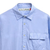 Camicia con ricamo e tasca sul petto in blu Barbour x paul smith - uomo 