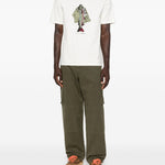 T-shirt con stampa grafica in bianco Barbour x paul smith - uomo 