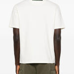T-shirt con stampa grafica in bianco Barbour x paul smith - uomo 