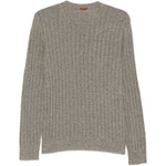 Maglione a coste in grigio Barena Venezia - uomo 
