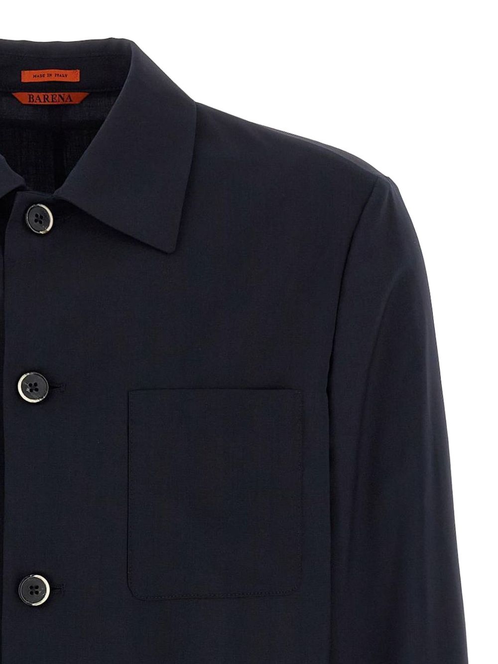 Giacca-camicia in lana blu navy Barena - uomo 