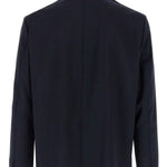 Giacca-camicia in lana blu navy Barena - uomo 
