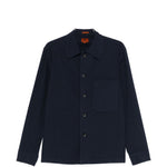 Camicia a maniche lunghe con tasca in blu Barena Venezia - uomo 