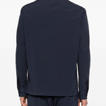 Camicia a maniche lunghe con tasca in blu Barena Venezia - uomo 