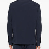 Camicia a maniche lunghe con tasca in blu Barena Venezia - uomo 