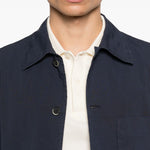 Camicia a maniche lunghe con tasca in blu Barena Venezia - uomo 