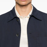 Camicia a maniche lunghe con tasca in blu Barena Venezia - uomo 
