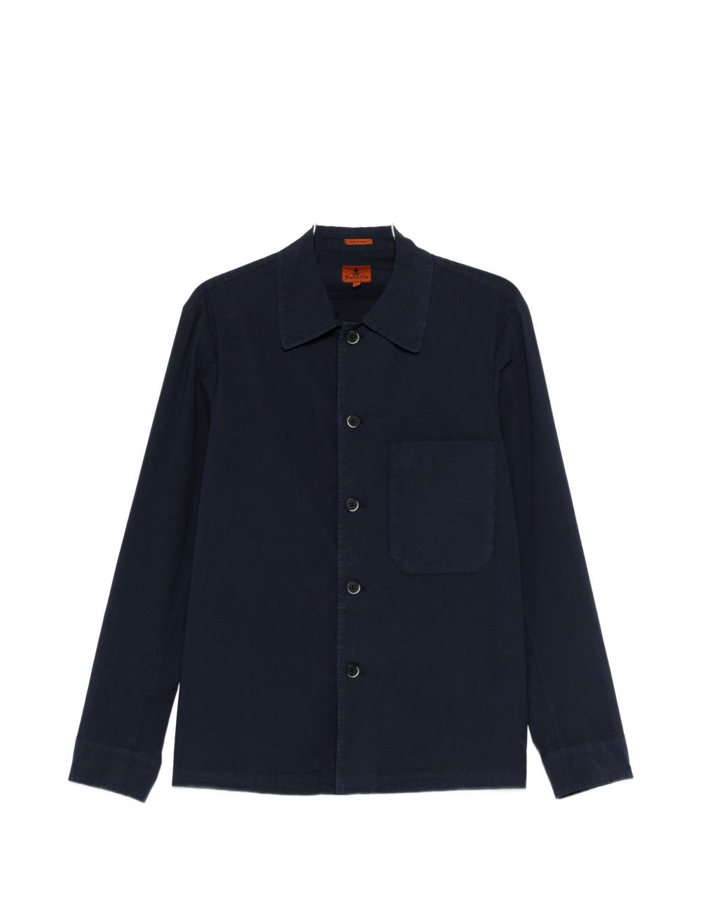 Camicia a maniche lunghe con tasca in blu Barena Venezia - uomo 