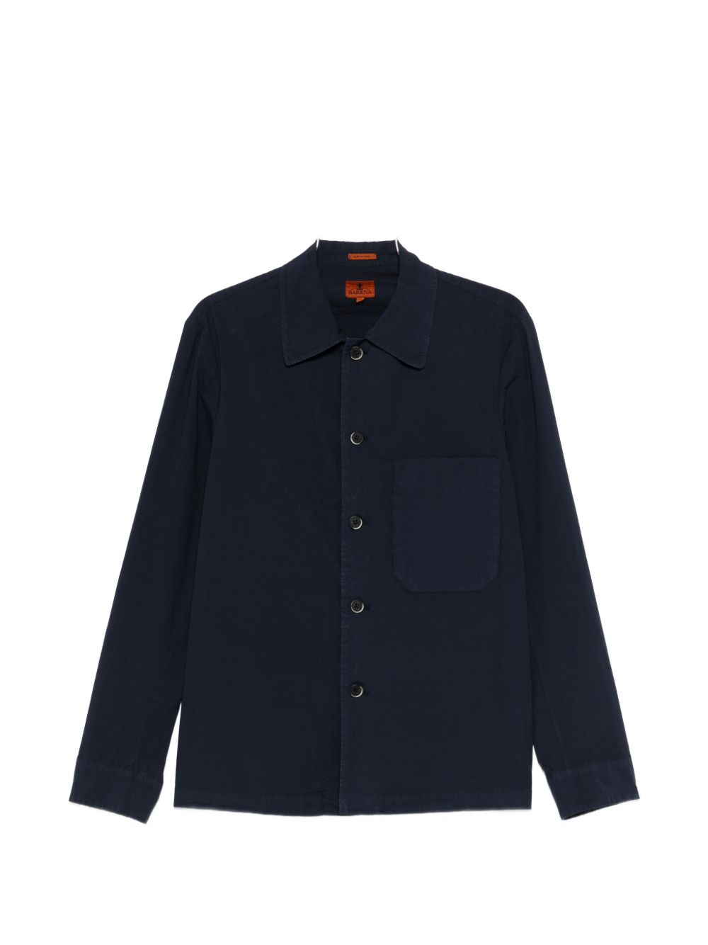 Camicia a maniche lunghe con tasca in blu Barena Venezia - uomo 