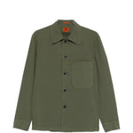 Camicia a maniche lunghe con tasca in verde Barena Venezia - uomo 