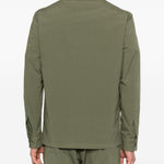 Camicia a maniche lunghe con tasca in verde Barena Venezia - uomo 