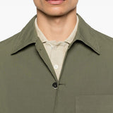 Camicia a maniche lunghe con tasca in verde Barena Venezia - uomo 