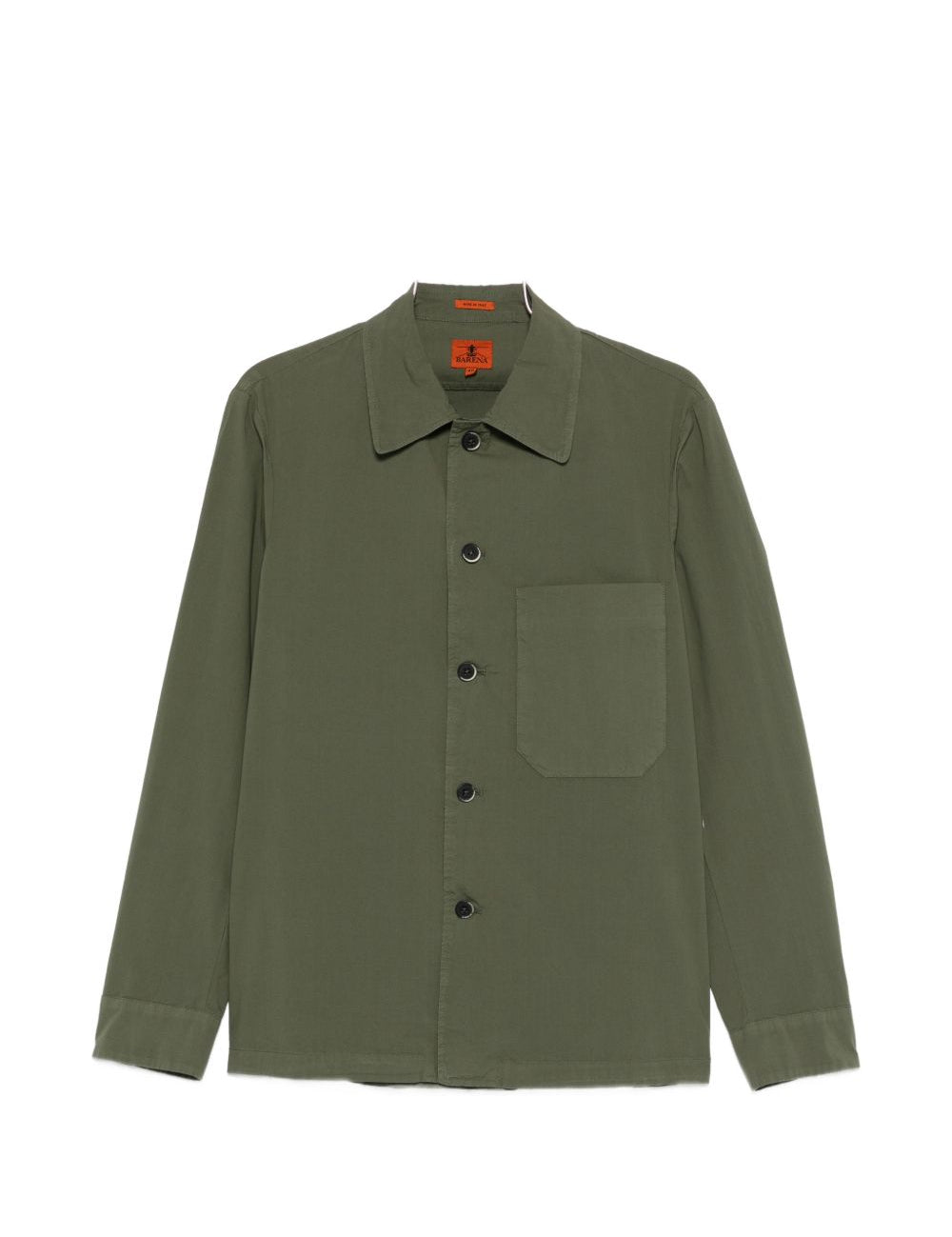 Camicia a maniche lunghe con tasca in verde Barena Venezia - uomo 
