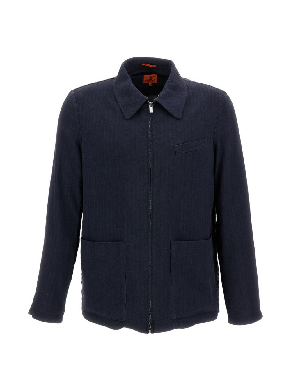 Giacca camicia con zip in blu Barena Venezia - uomo 