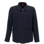 Giacca camicia con zip in blu Barena Venezia - uomo 