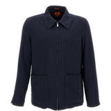 Giacca camicia con zip in blu Barena Venezia - uomo 
