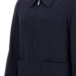 Giacca camicia con zip in blu Barena Venezia - uomo 