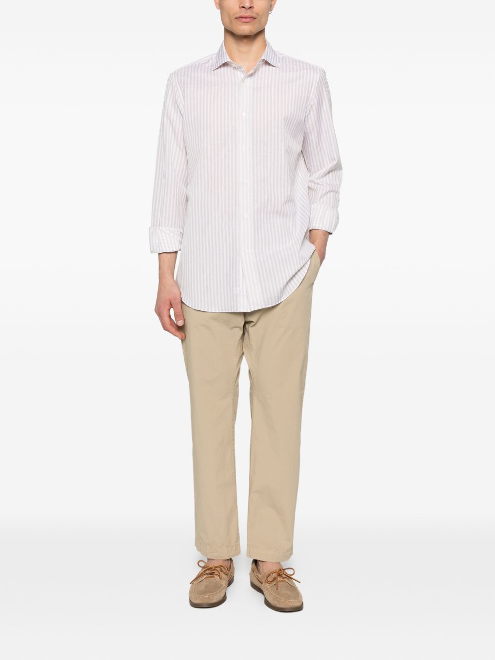 Pantaloni bativoga in beige barena venezia - uomo 