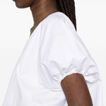 Top con scollo a v in cotone in bianco Batakovic - donna 