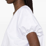 Top con scollo a v in cotone in bianco Batakovic - donna 