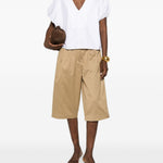 Top con scollo a v in cotone in bianco Batakovic - donna 