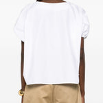 Top con scollo a v in cotone in bianco Batakovic - donna 