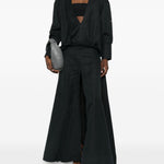 Abito lungo con scollo a V in nero Batakovic - donna 