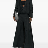 Abito lungo con scollo a V in nero Batakovic - donna 