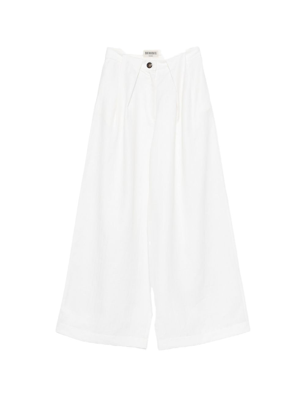 Pantaloni a gamba ampia in bianco Batakovic - donna 