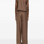 Tuta intera con scollo a V in marrone Batakovic - donna 