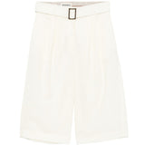 Shorts con fibbia e pieghe in bianco Batakovic - donna 