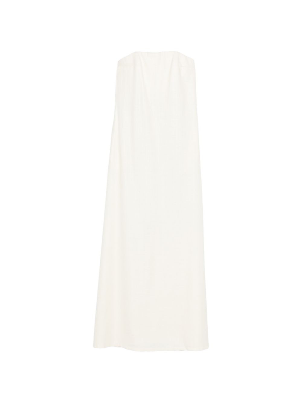 Abito maxi senza spalline in bianco Batakovic - donna 