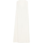 Abito maxi senza spalline in bianco Batakovic - donna 