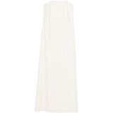 Abito maxi senza spalline in bianco Batakovic - donna 
