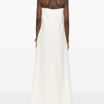 Abito maxi senza spalline in bianco Batakovic - donna 