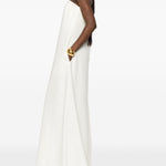Abito maxi senza spalline in bianco Batakovic - donna 