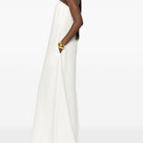 Abito maxi senza spalline in bianco Batakovic - donna 
