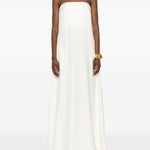 Abito maxi senza spalline in bianco Batakovic - donna 