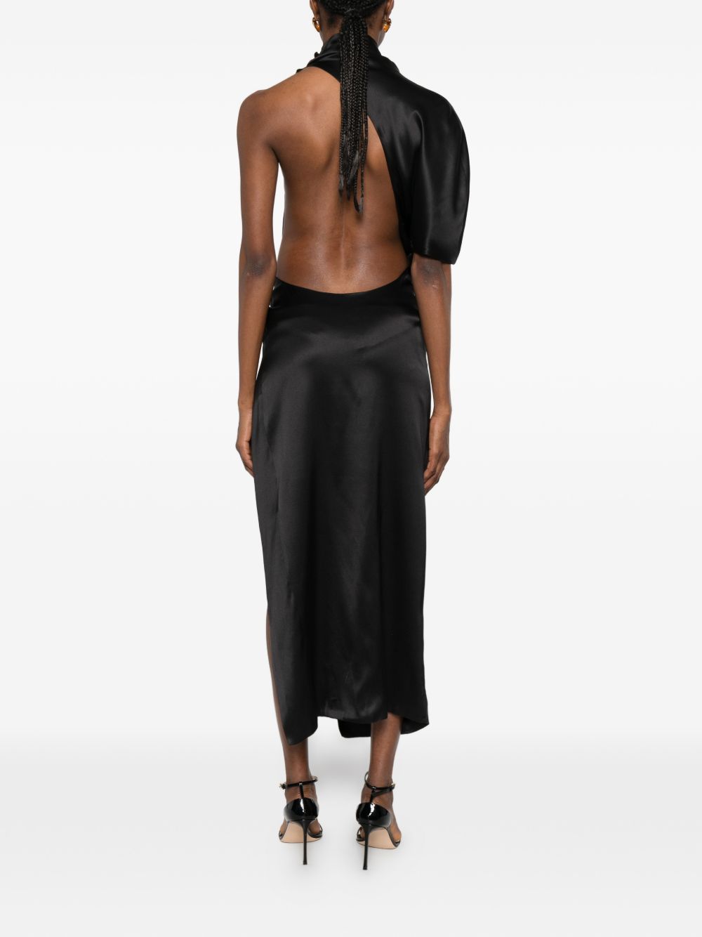 Abito midi in seta in nero Batakovic - donna 