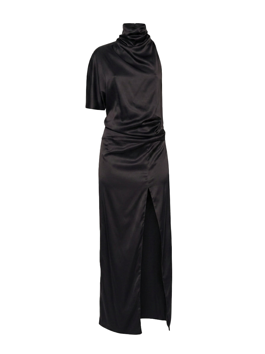 Abito midi in seta in nero Batakovic - donna 