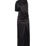 Abito midi in seta in nero Batakovic - donna 