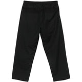 Pantaloni con coulisse e ricamo di uccelli in nero Baziszt - uomo 