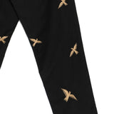 Pantaloni columbus con ricami in nero Baziszt - uomo 