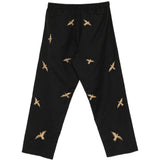 Pantaloni columbus con ricami in nero Baziszt - uomo 