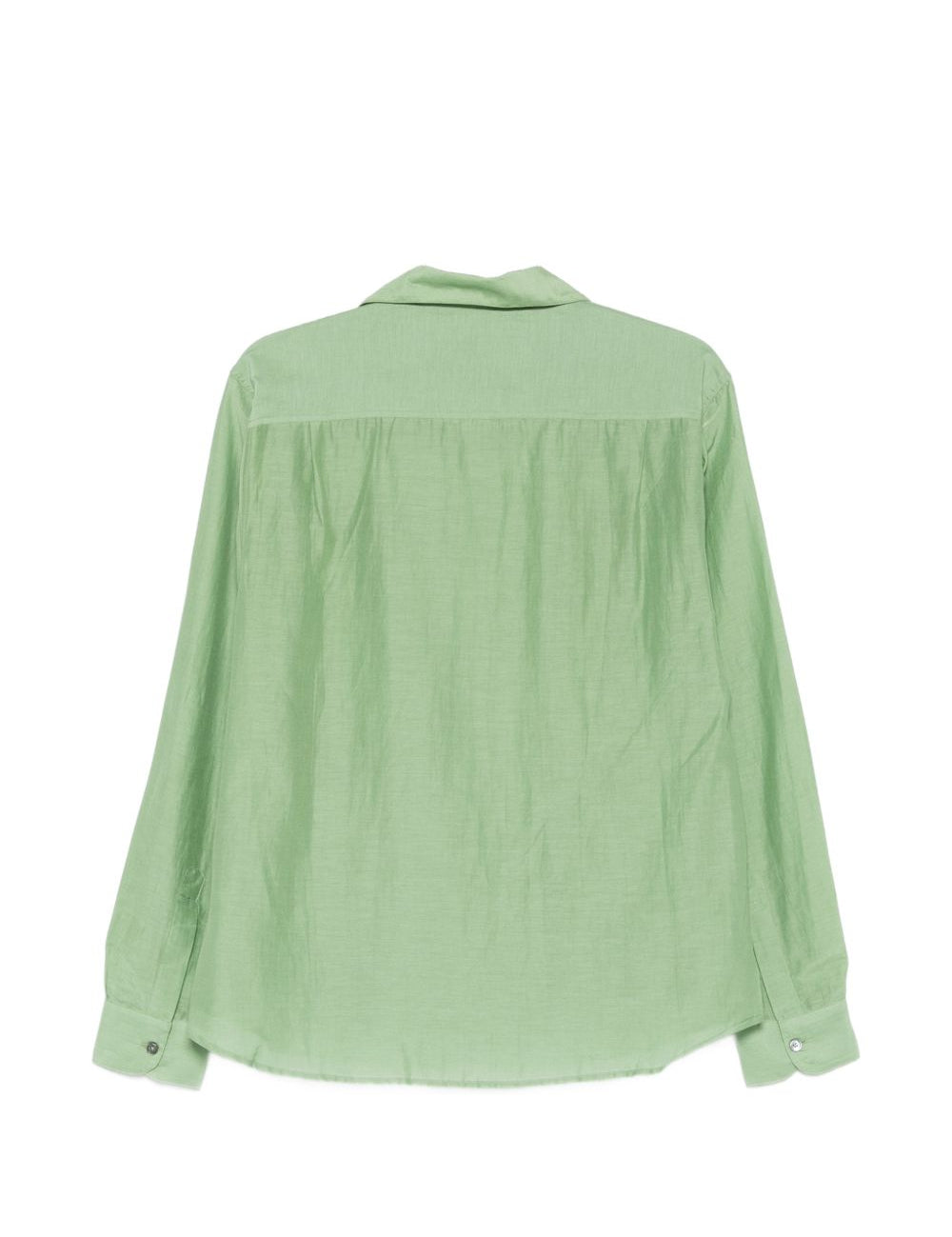 Camicia con ricamo floreale in verde menta Baziszt - uomo 