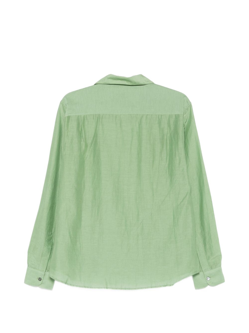 Camicia con ricamo floreale in verde menta Baziszt - uomo 