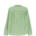 Camicia con ricamo floreale in verde menta Baziszt - uomo 
